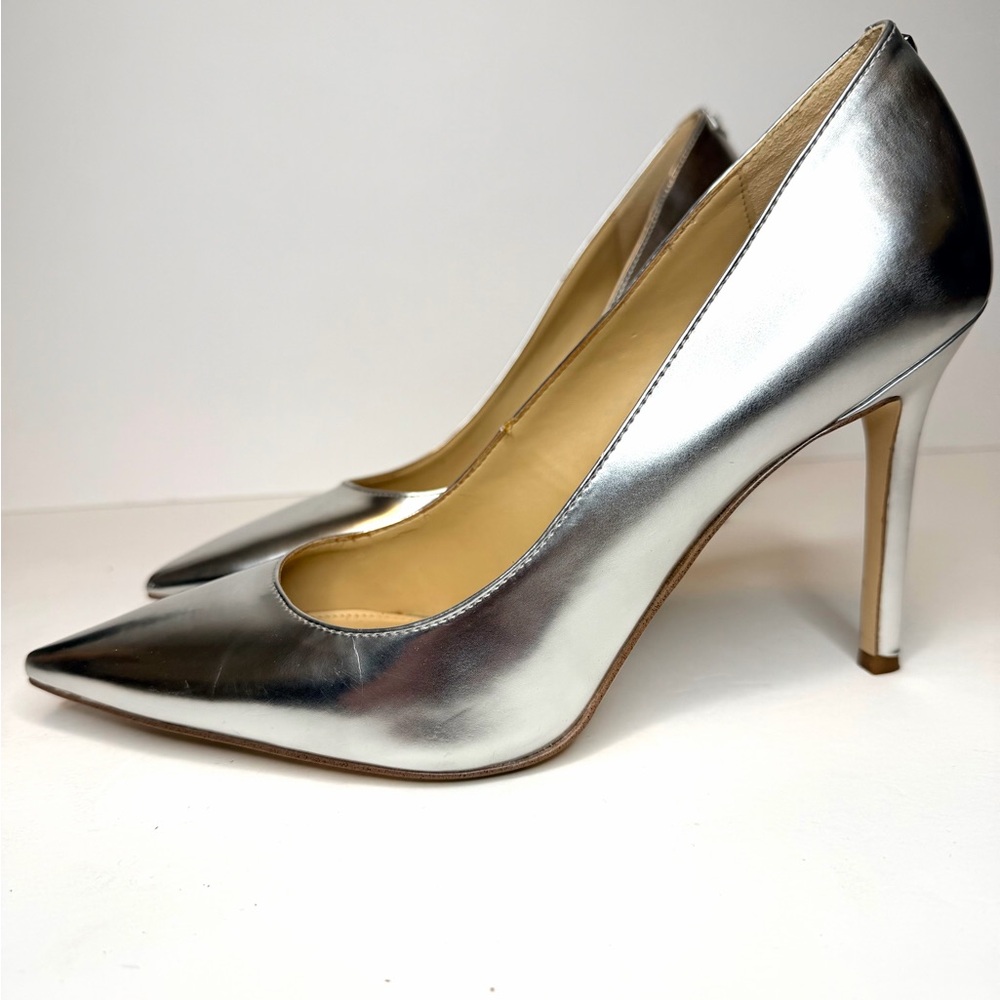 Sam Edelman NYC Silver Stilettos Classic High Heels Size 8.5